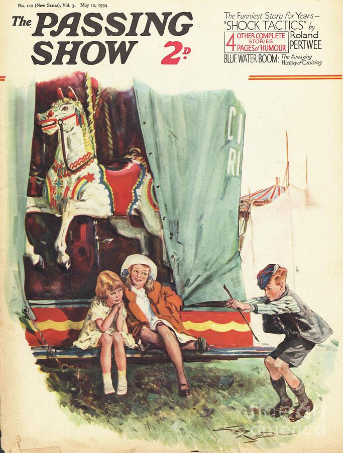 Fairgrounds Drawing - 1930s,uk,the Passing Show,magazine Cover #23 by The Advertising Archives