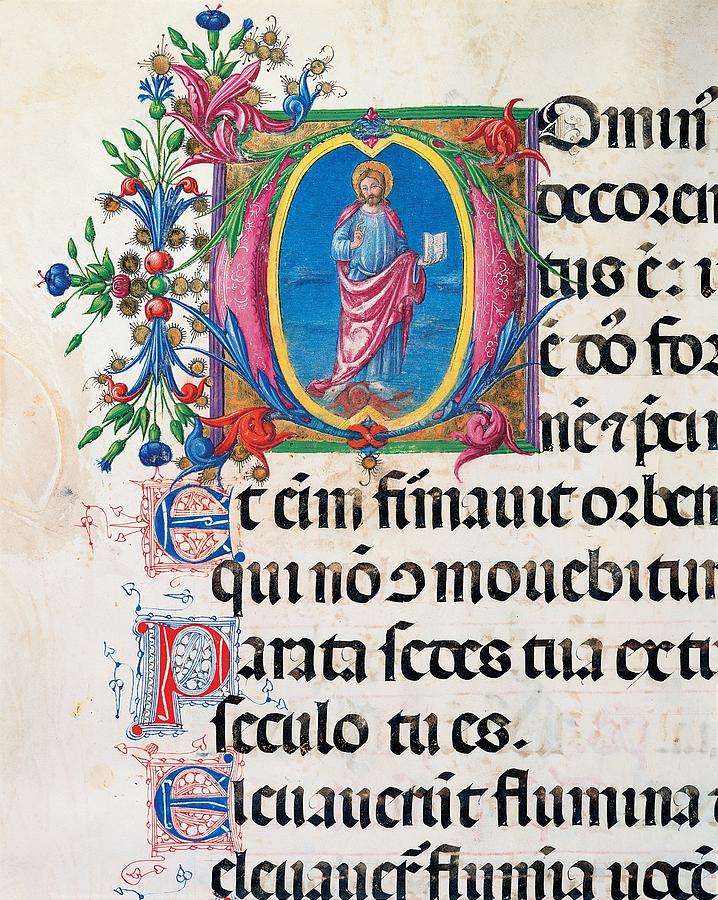 Anonymous Sienese Painter, Psalter Photograph by Everett - Fine Art America