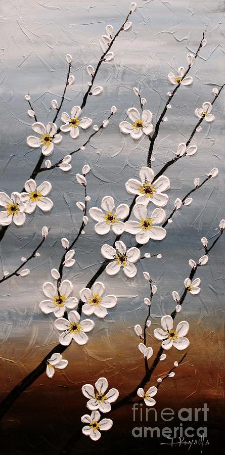 Abstract Painting - Cherry Blossoms #9 by Tomoko Koyama