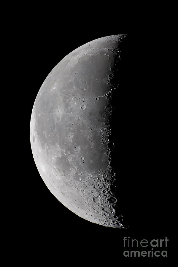 Space Photograph - 23 Day Old Waning Moon by Alan Dyer