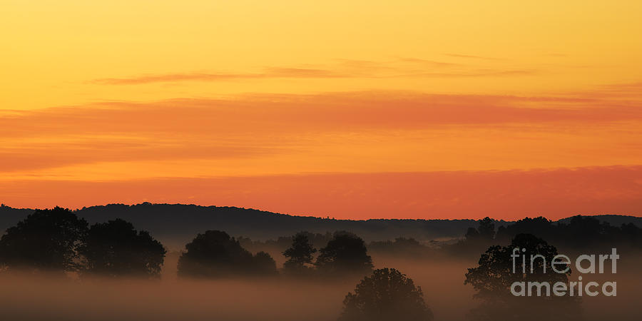 Sunrise Photograph - Misty Mountain Sunrise #23 by Thomas R Fletcher