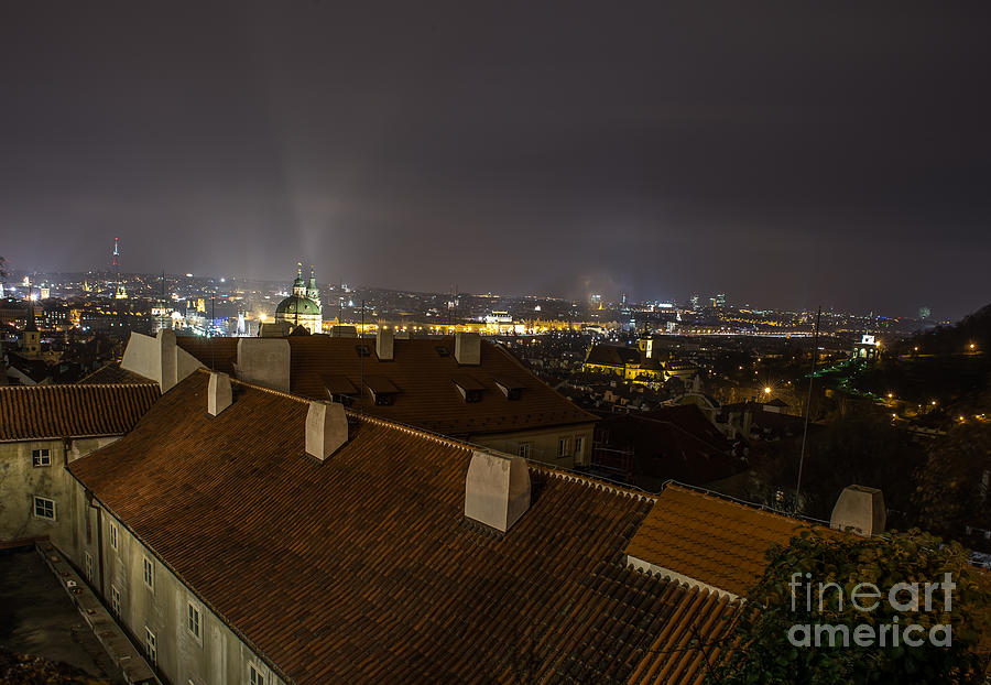 Prague by night #23 Photograph by Jorgen Norgaard
