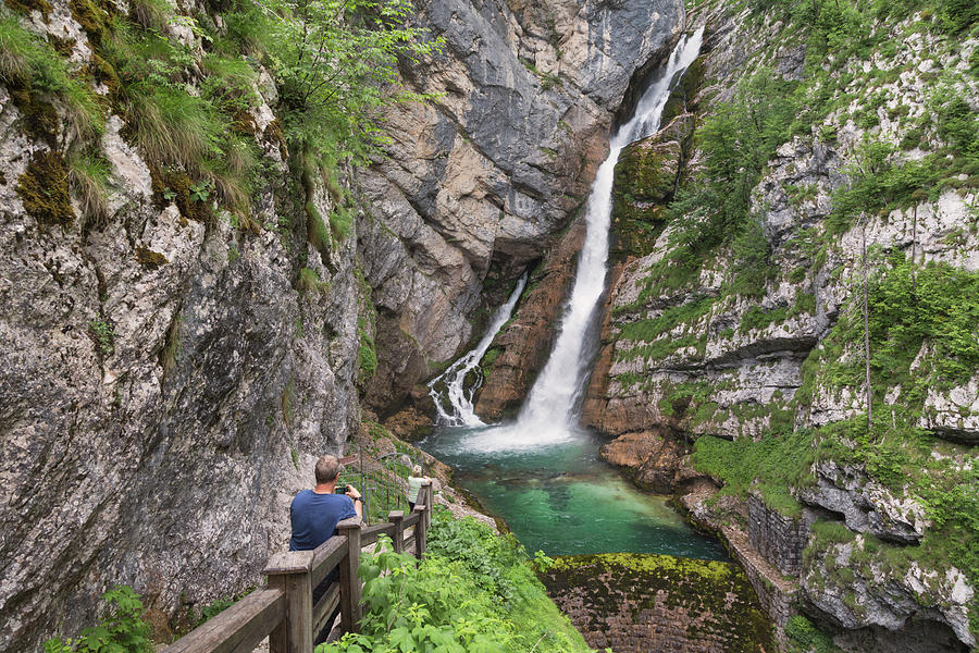 Waterfall Photograph - Slovenia.  Triglav National Park #23 by Ken Welsh