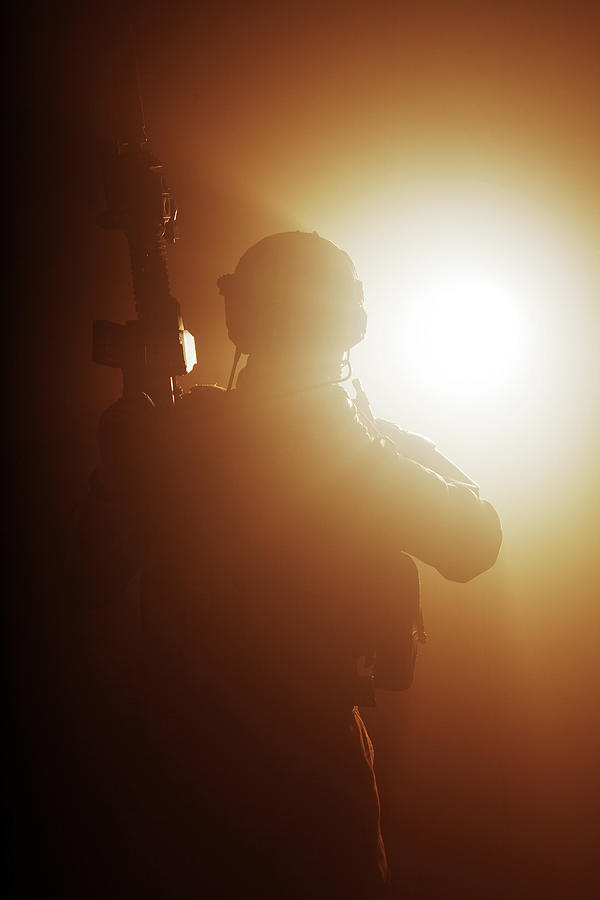 Special Forces Soldier With Rifle #23 Photograph by Oleg Zabielin