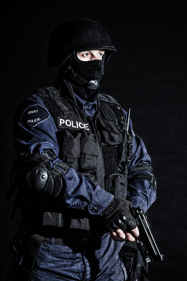 Special Weapons And Tactics Swat Team Photograph By Oleg Zabielin - Pixels