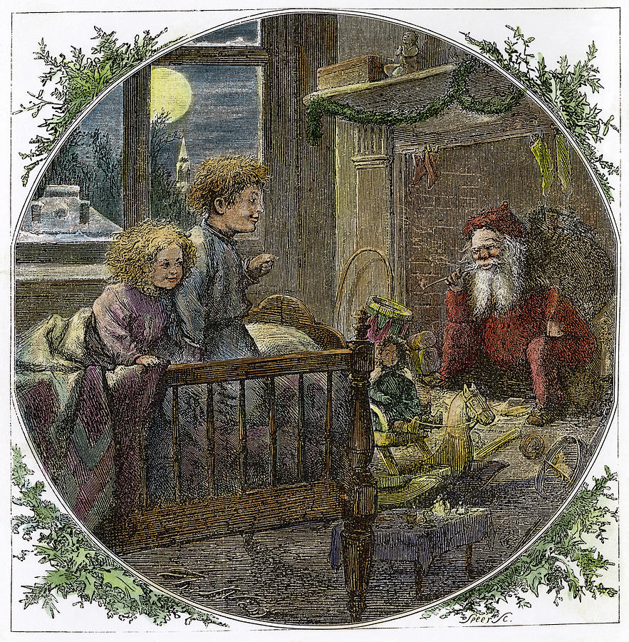 Thomas Nast Santa Claus #23 Drawing by Granger