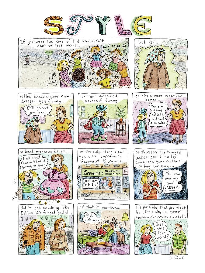 New Yorker March 16th, 2009 Drawing by Roz Chast