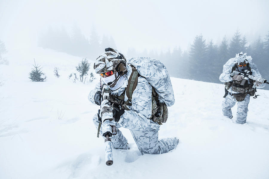 Winter Arctic Mountains Warfare Photograph by Oleg Zabielin - Fine Art ...