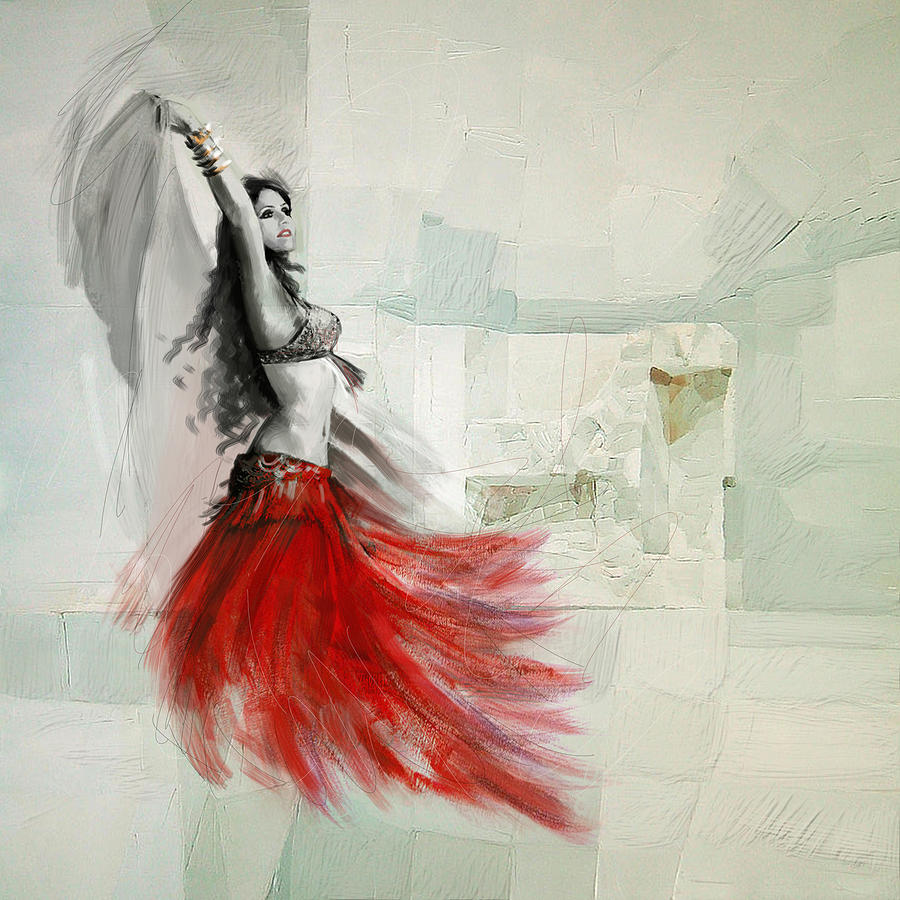 Belly Dancer Painting - Belly Dancer 6 by Corporate Art Task Force