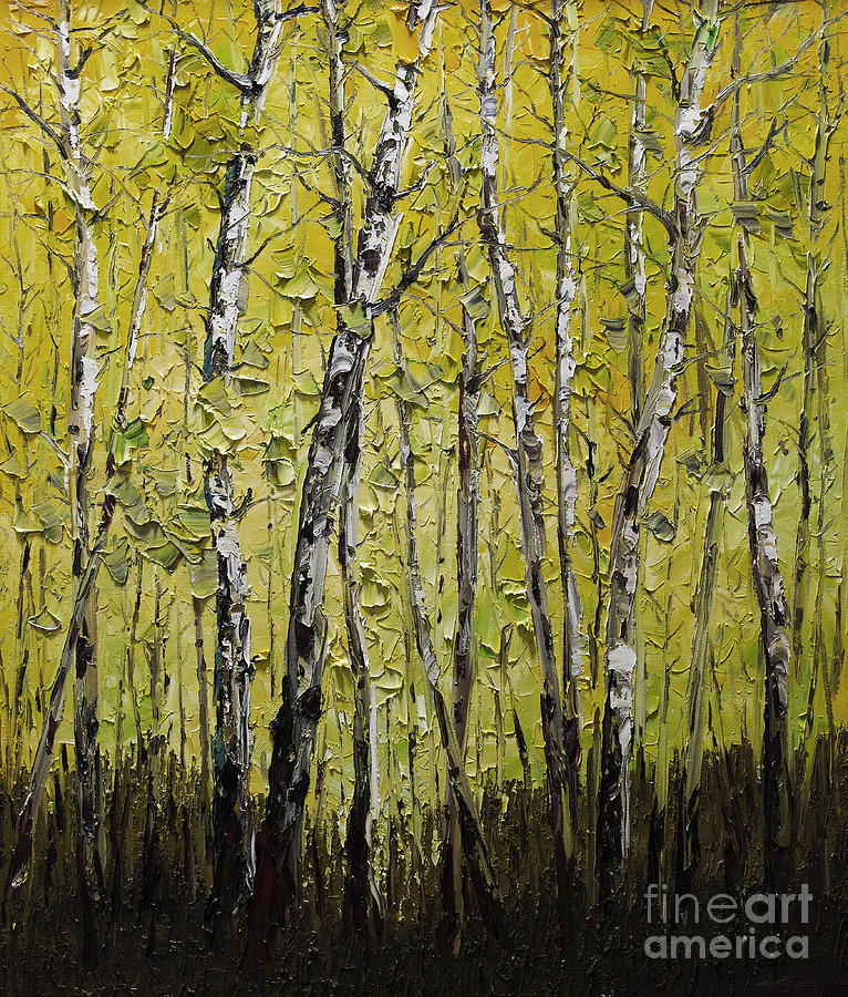 Abstract Painting - Birch #24 by Willson Lau