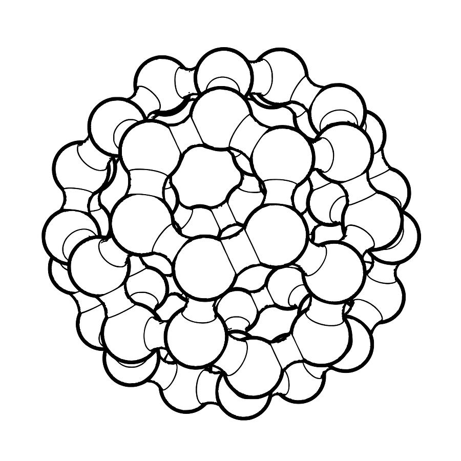 Buckminsterfullerene Molecule #24 Photograph by Russell Kightley
