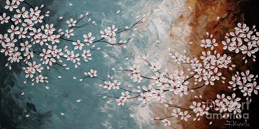 Abstract Painting - Cherry Blossoms #6 by Tomoko Koyama
