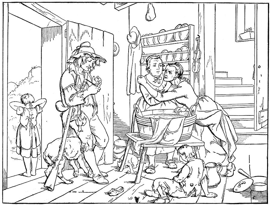 Irving Rip Van Winkle #24 Drawing by Granger Irving Rip Van Winkle #24 Drawing by Granger