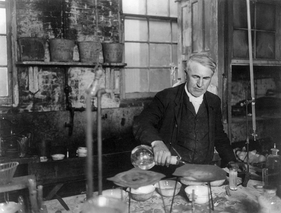 Thomas Edison (1847-1931) Photograph by Granger - Fine Art America