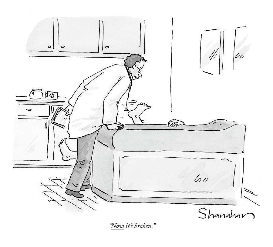 Now Its Broken Drawing by Danny Shanahan Now Its Broken Drawing by Danny Shanahan