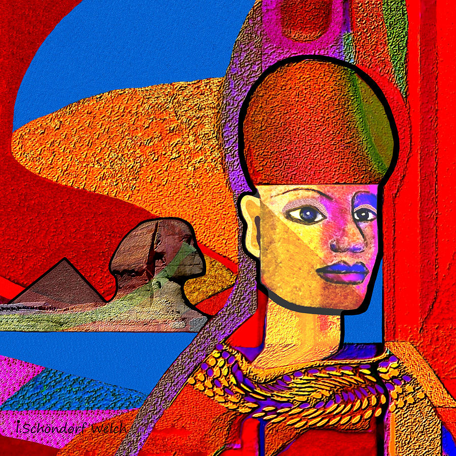 Portrait Painting - 244 - Remembering  Old Egypt   by Irmgard Schoendorf Welch
