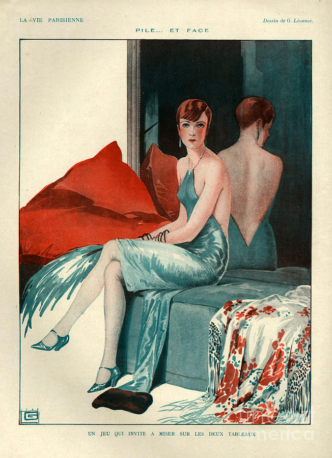 Portrait Drawing - 1920s France La Vie Parisienne #25 by The Advertising Archives