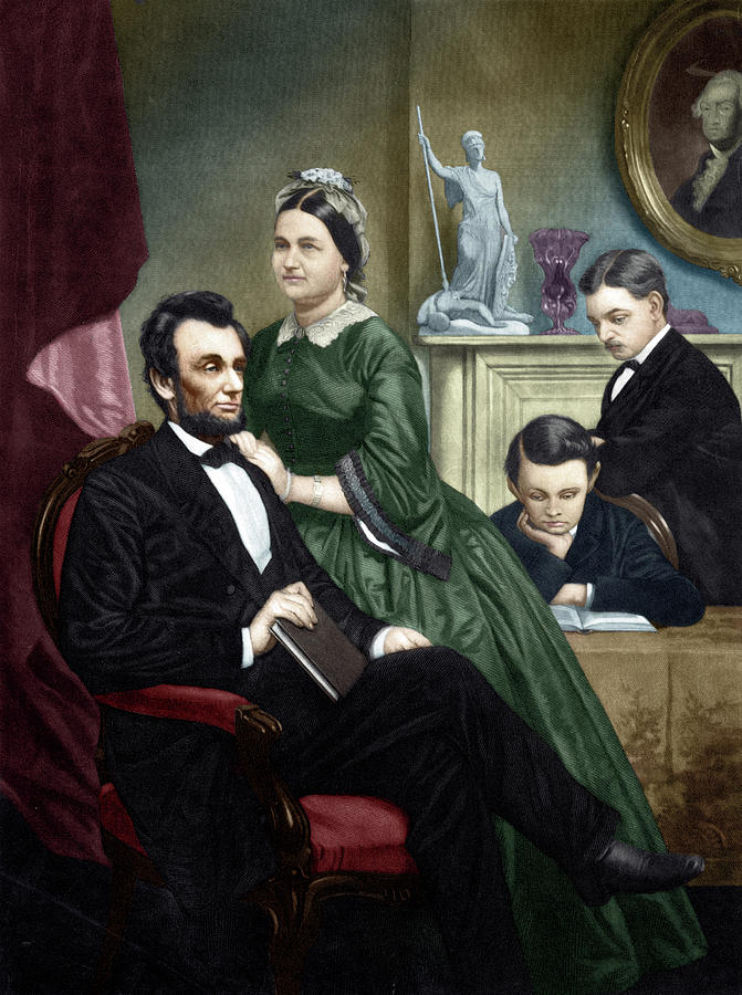 Abraham Lincoln (1809-1865) #25 Painting by Granger