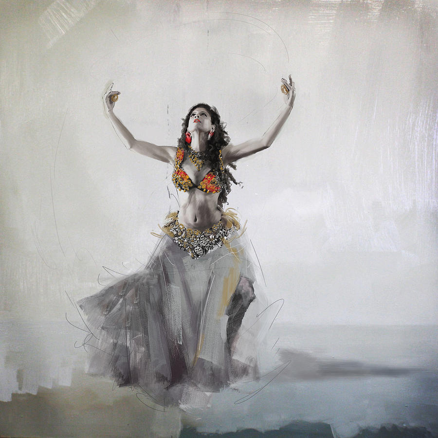 Belly Dancer Painting - Belly Dancer 5 by Corporate Art Task Force