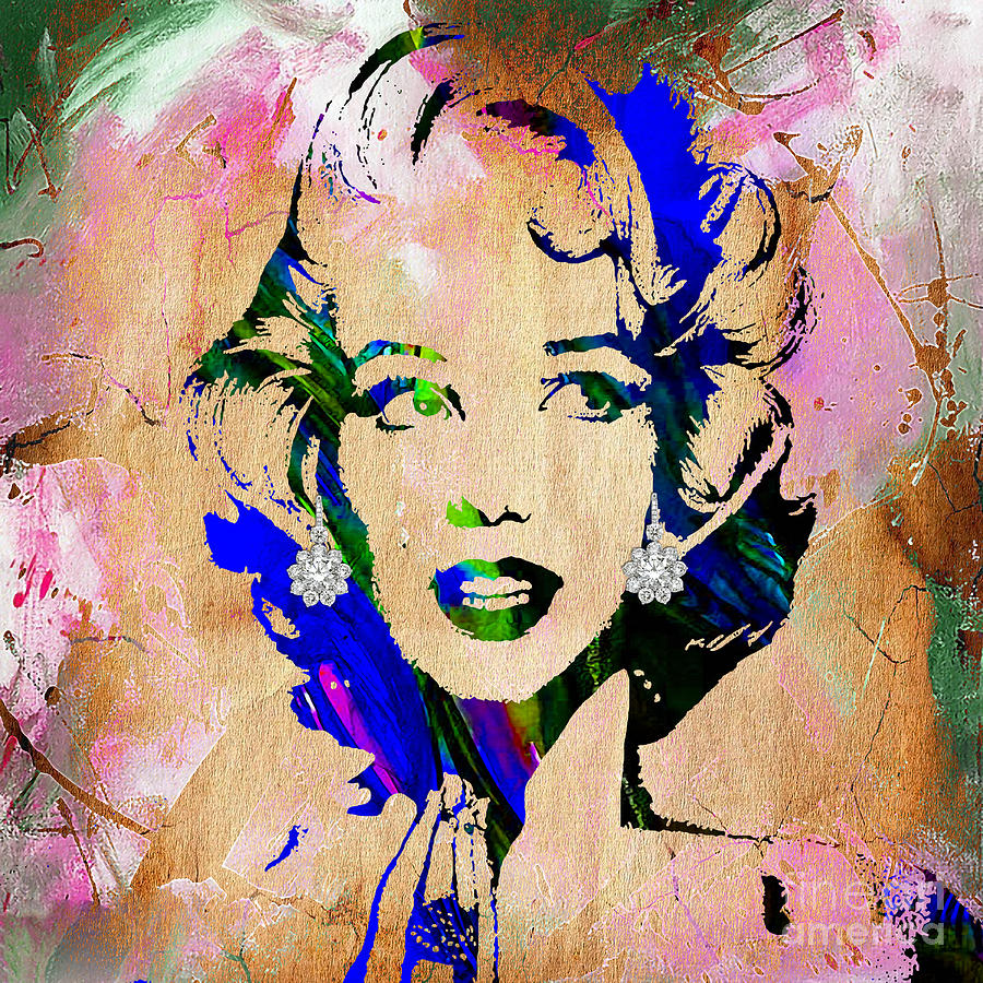 Marilyn Monroe Diamond Earring Collection Mixed Media by Marvin Blaine ...