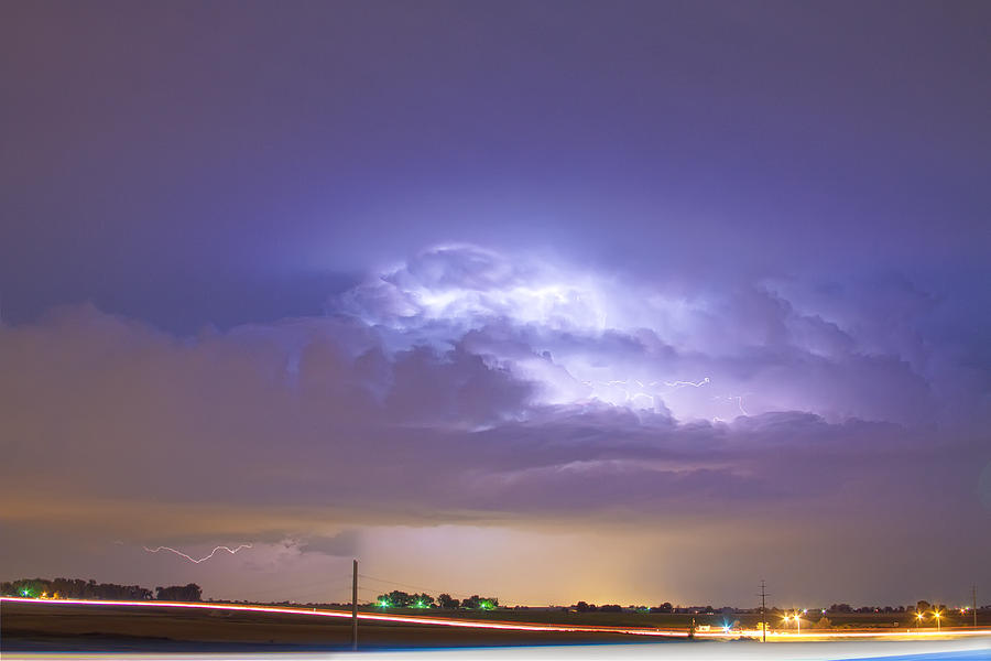 25 to 34 Intra-Cloud Lightning Thunderstorm Photograph by James BO Insogna