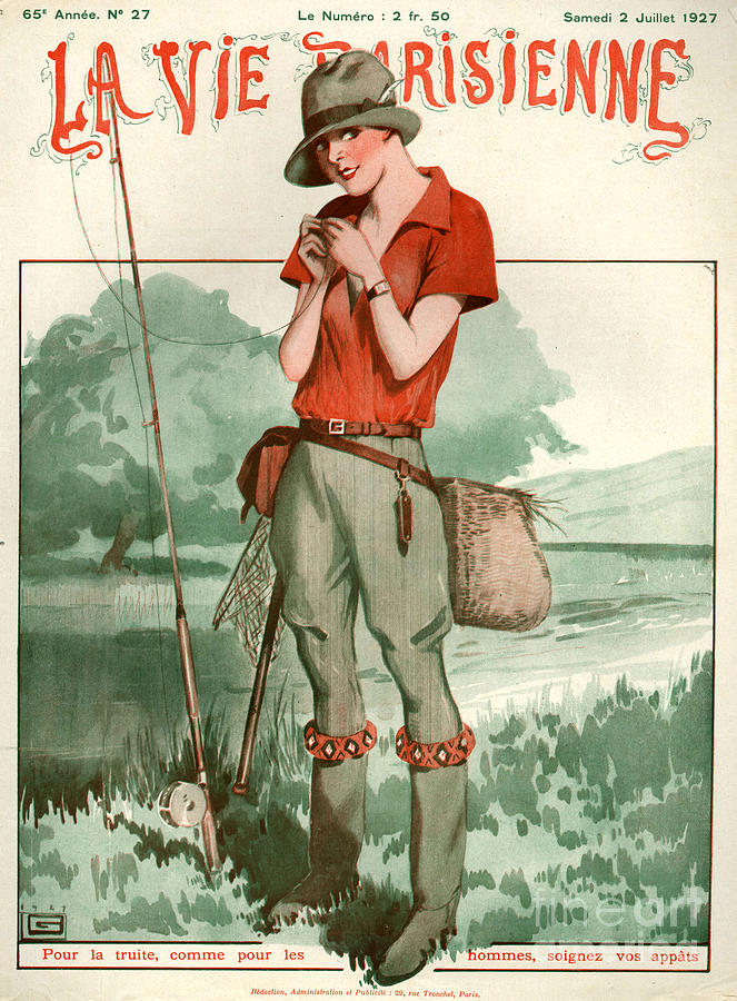 Sports Drawing - 1920s France La Vie Parisienne Magazine #250 by The Advertising Archives