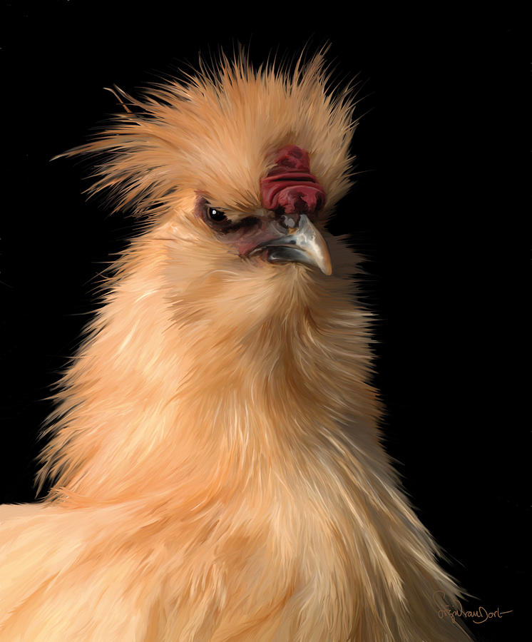Chicken Digital Art - 26. Capt. Lemon by Sigrid Van Dort Chicken Digital Art - 26. Capt. Lemon by Sigrid Van Dort