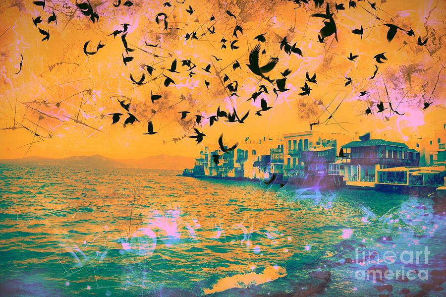 Little Venice in Mykonos Greece #26 Digital Art by Marina McLain