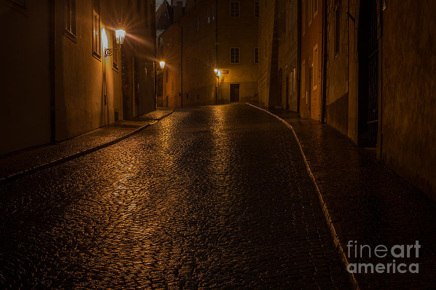 Prague by night #26 Photograph by Jorgen Norgaard