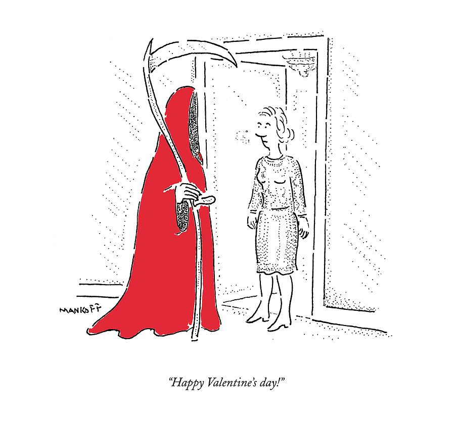 Valentines Day Drawing - Happy Valentines Day! by Robert Mankoff