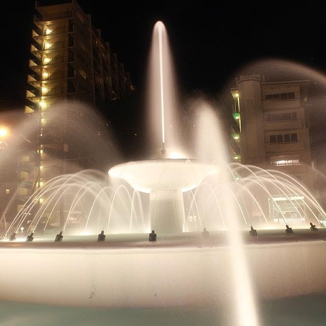 Fountain Photograph - Lights Fountain by Teddy Marcos
