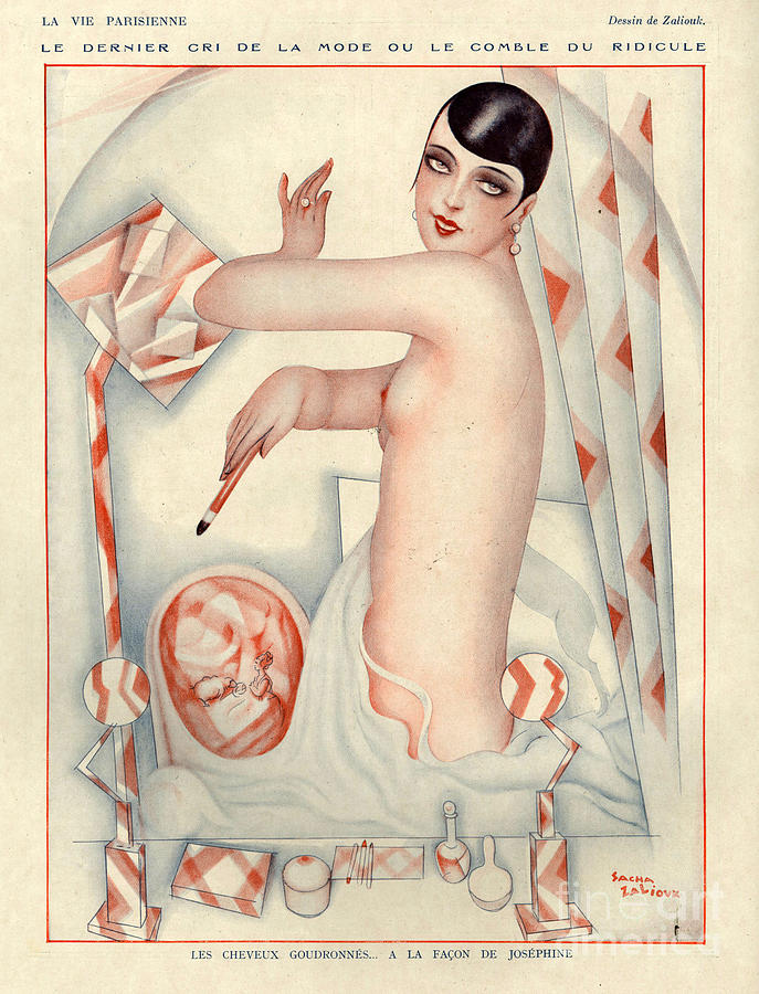 Nude Drawing - 1920s France La Vie Parisienne Magazine #265 by The Advertising Archives
