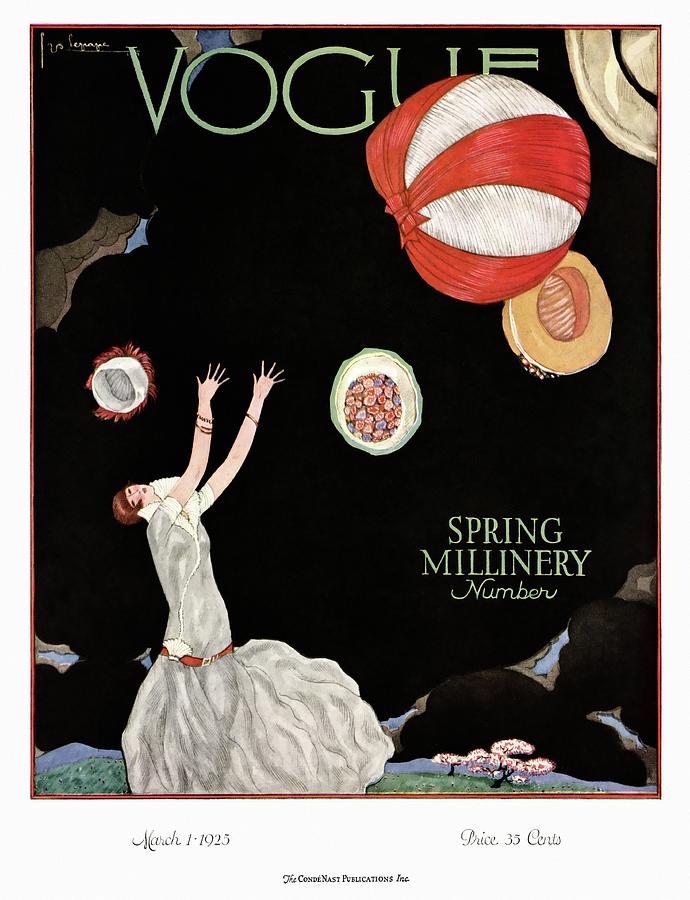 I de fleste tilfælde strop hobby A Vintage Vogue Magazine Cover Of A Woman Photograph by Georges Lepape -  Fine Art America