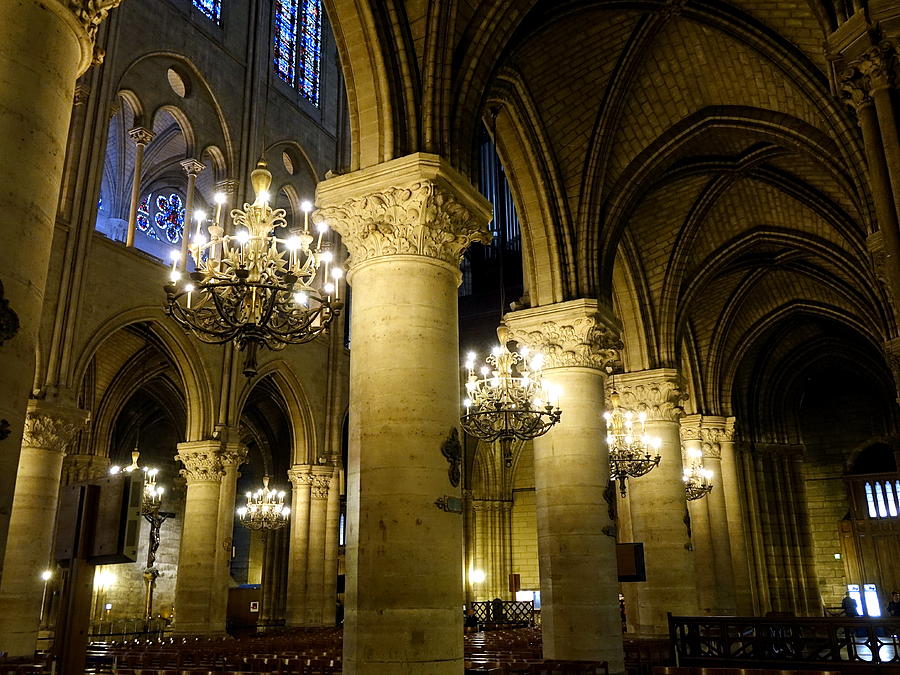Architectural Artwork Within Notre Dame In Paris France #27 Photograph by Rick Rosenshein