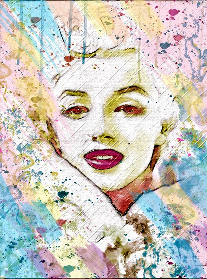 Marilyn Monroe #27 Painting by Bogdan Floridana Oana