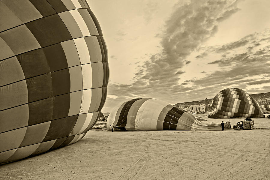 Pattern Photograph - 2742 130113  5600 Daybreak blowing a Hot Air Balloon by Kantilal Patel