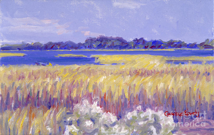 278 Morning Autumn Marsh Painting by Candace Lovely