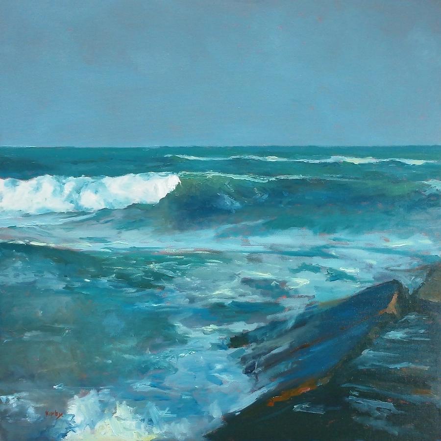 Galveston Painting - 27th Break by Randall Cogburn