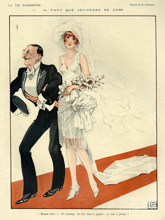 France Drawing - 1920s France La Vie Parisienne Magazine #28 by The Advertising Archives