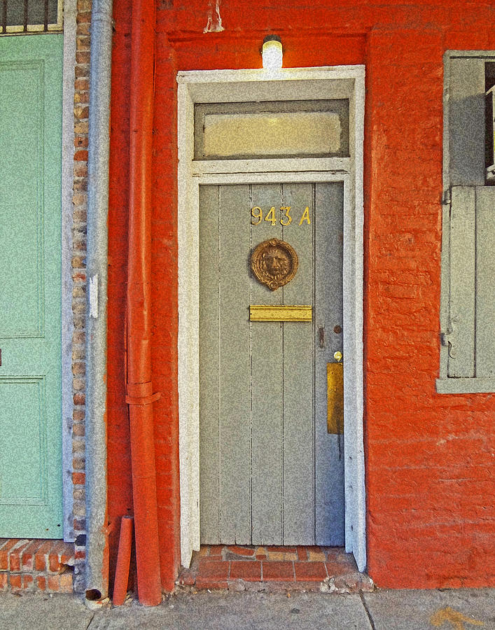 New Orleans Photograph - New Orleans Door #5 by Louis Maistros