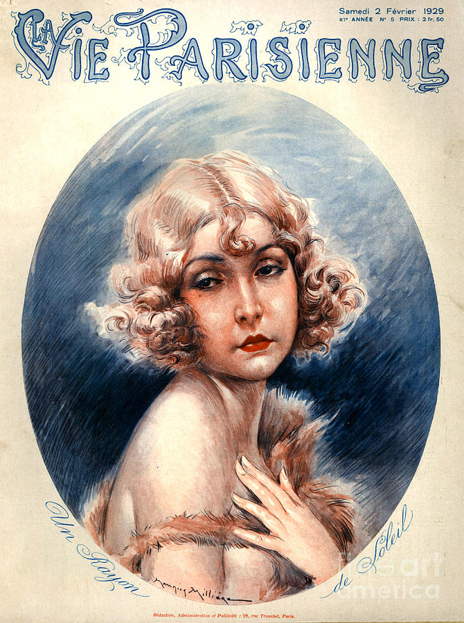 1920s France La Vie Parisienne Magazine Drawing by The Advertising ...