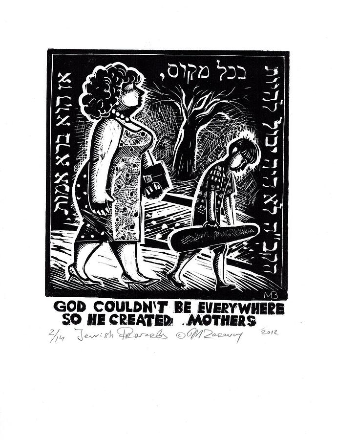 Jewish proverbs #4 Drawing by Mikhail Zarovny