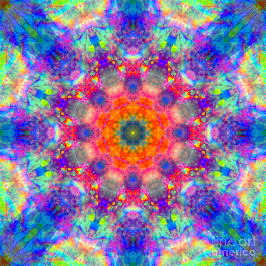 Rainbow Light Mandala Digital Art by Susan Bloom | Fine Art America