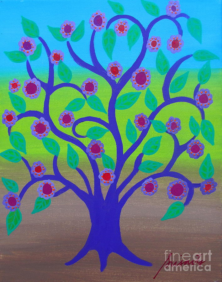 Tree Of Life #29 Painting by Pristine Cartera Turkus