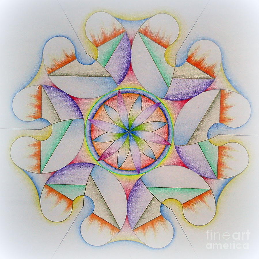 Love Light Drawing - 299. Mandala by Martin Zezula