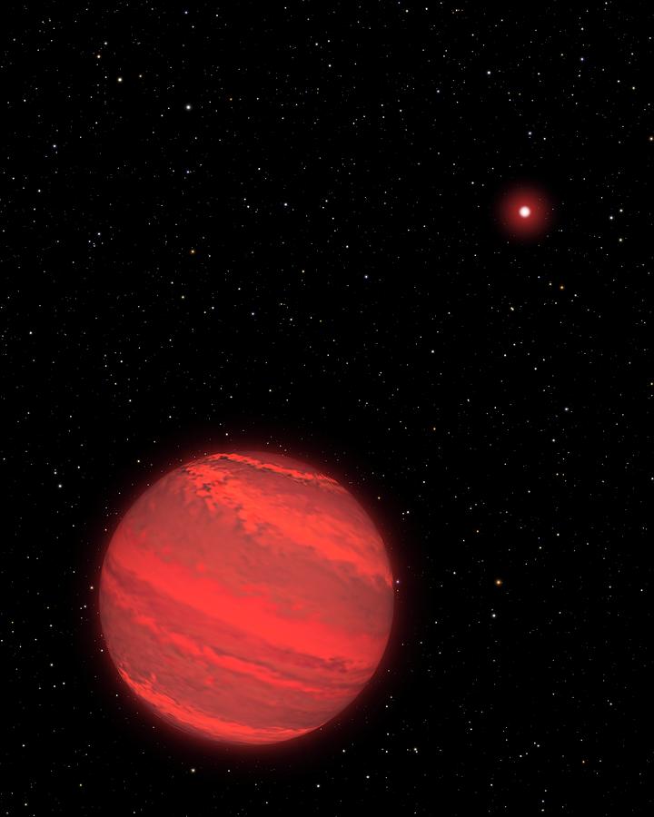 Space Photograph - 2m1207b Exoplanet by Nasa/esa/g. Bacon (stsci))/science Photo Library