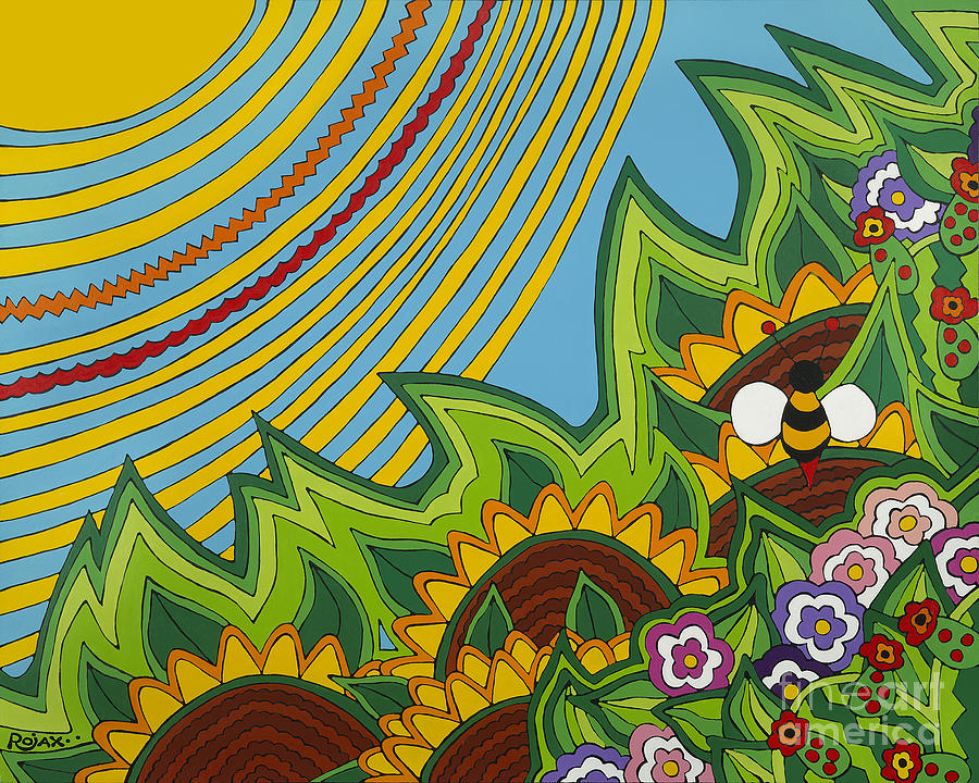 Sunflowers Painting by Rojax Art