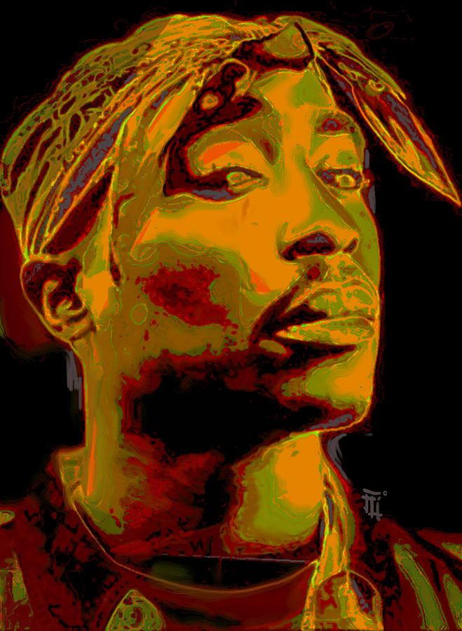 Tupac Painting - 2pac  by Fli Art