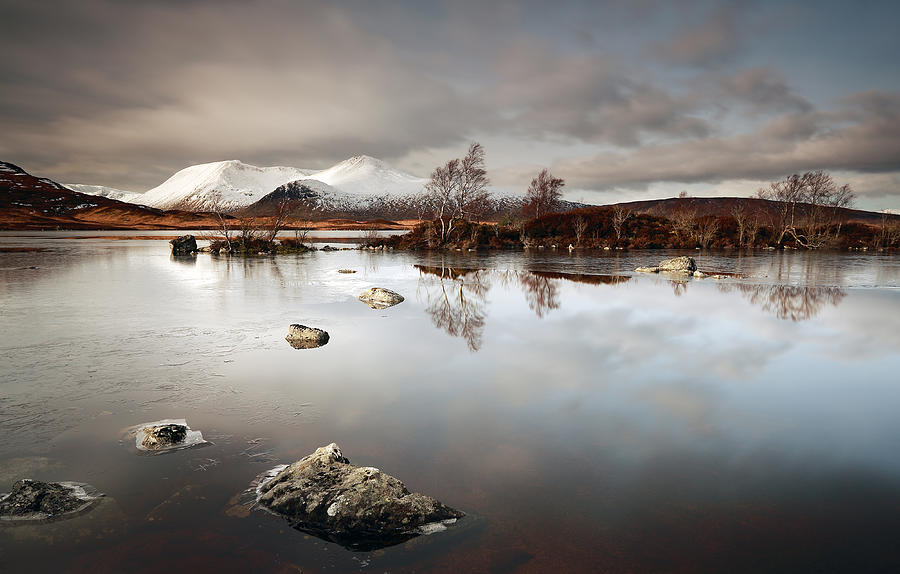 Christmas Photograph -  Lochan na h-Achlaise #5 by Grant Glendinning