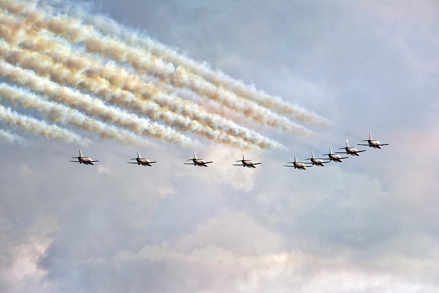   Red Arrows #3 Photograph by Jason Green